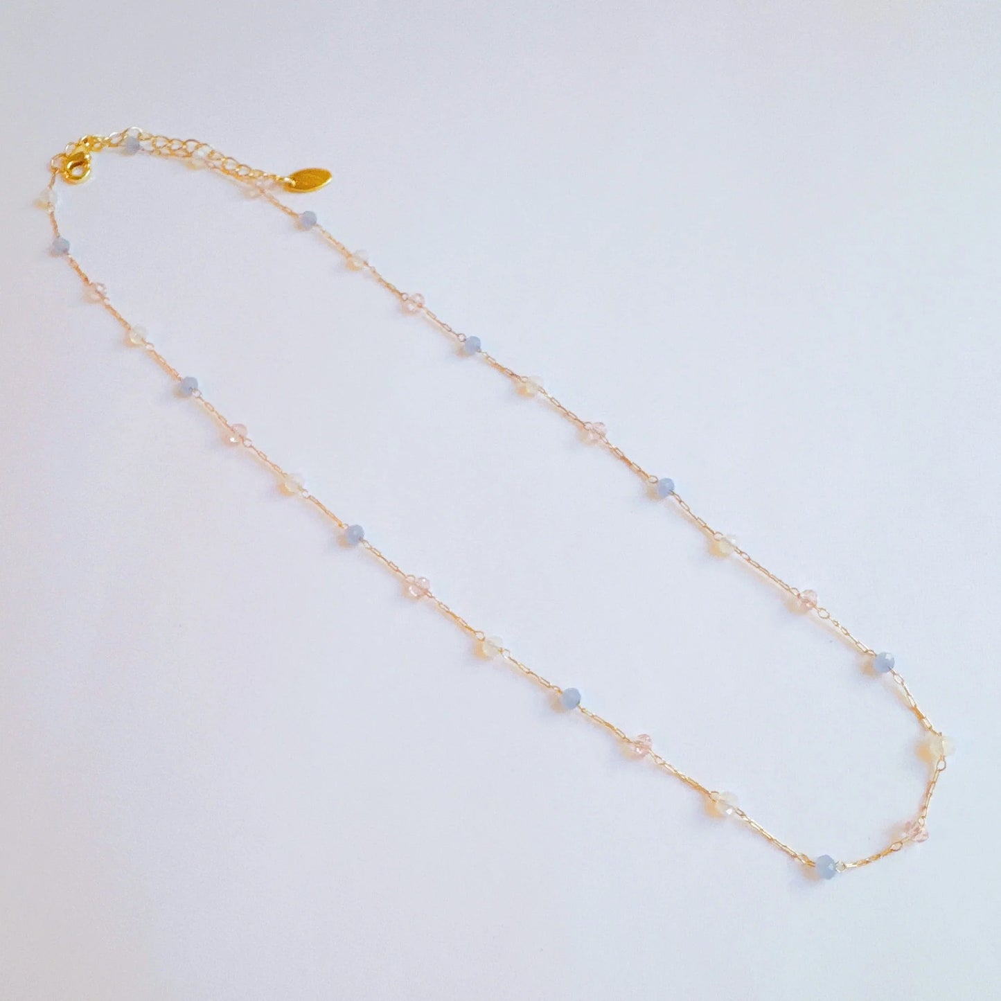 Pastel Water Drop Chain Necklace