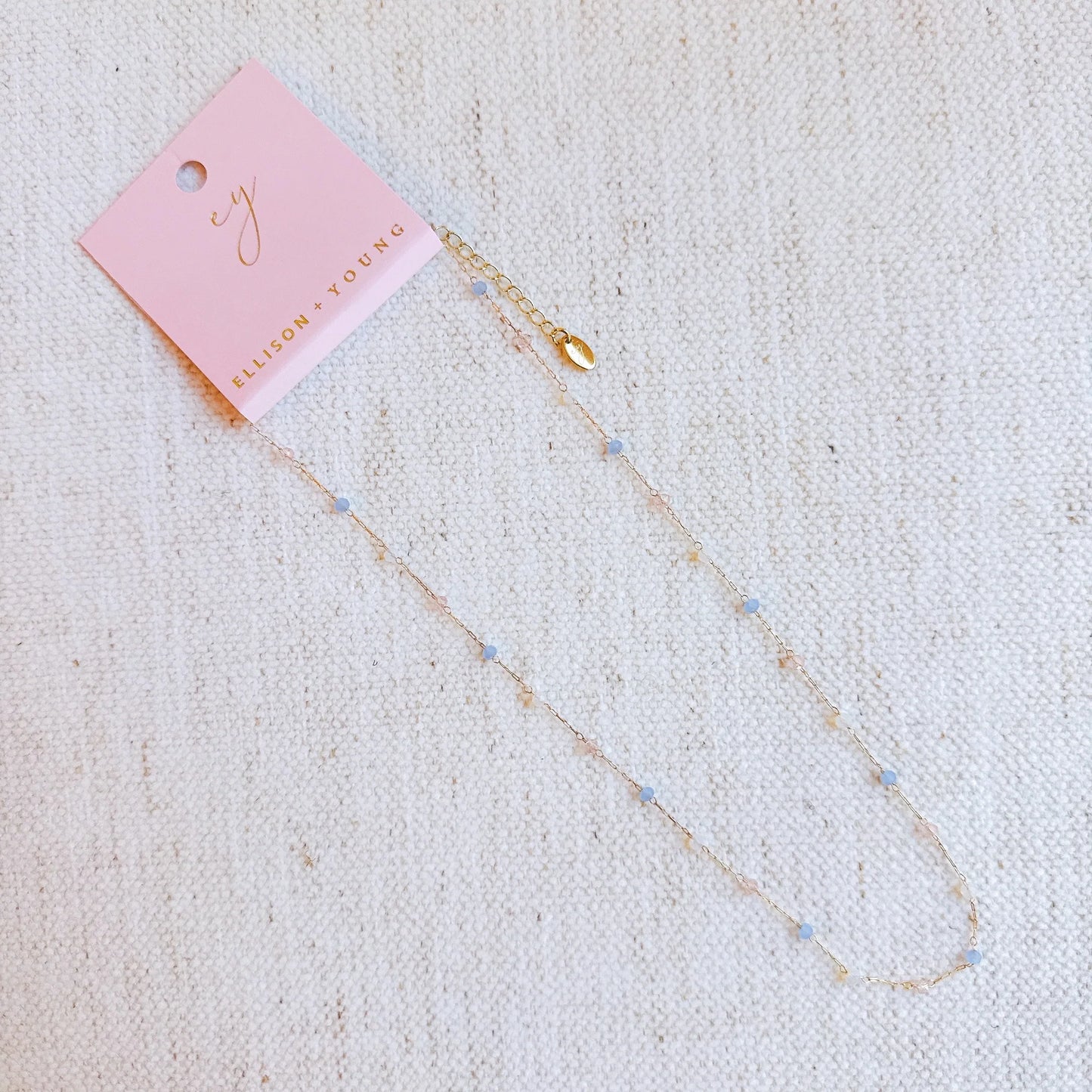 Pastel Water Drop Chain Necklace