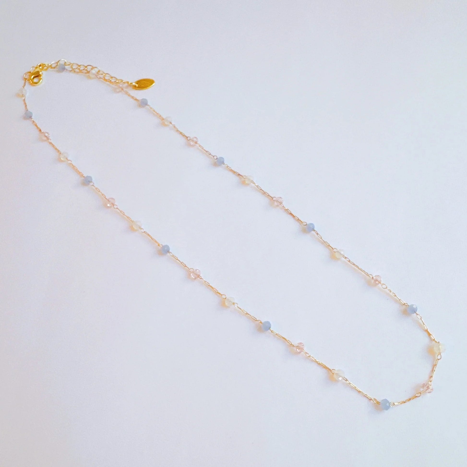 Pastel Water Drop Chain Necklace